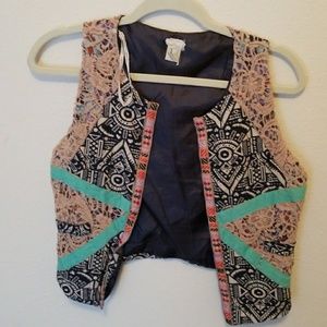 Embroidered vest
